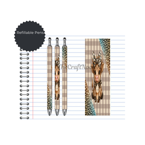 Caffeine & Creativity Refillable Pens, multiple options and Images available. TheCraftNook
