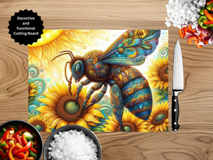 Honeybee Cutting board TheCraftNook