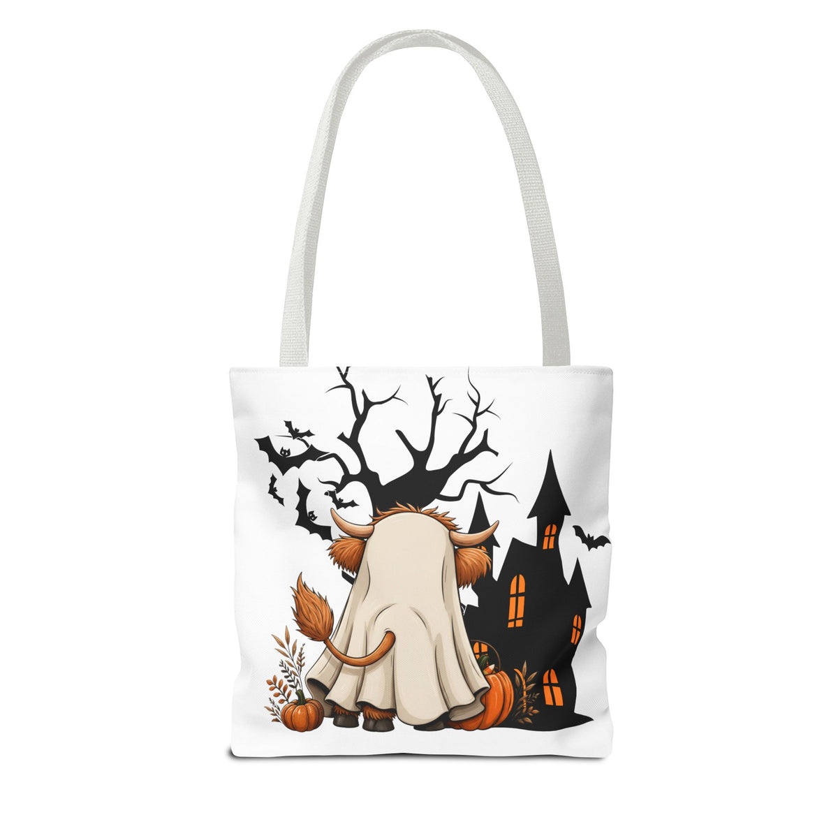 BullSheet Halloween Tote Bag Printify