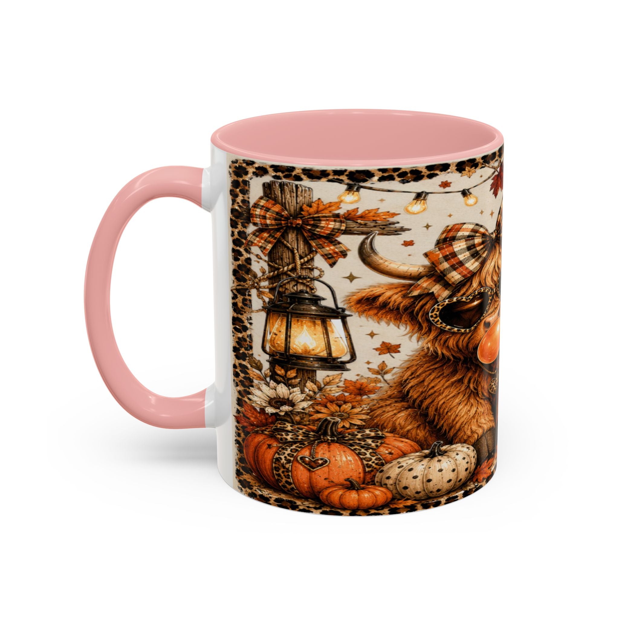 Hello Fall Accent Coffee Mug — Cozy Days, Warm Drinks & Good Vibes Autumn Mug