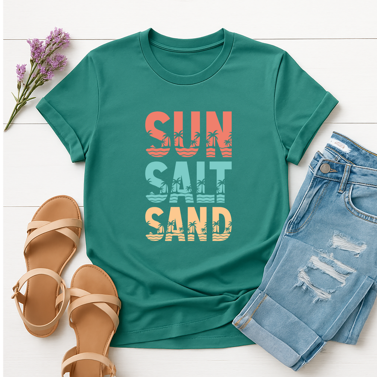 Sun Salt Sand Graphic Tee TheCraftNook