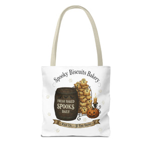 Spooky Biscuits Halloween Tote Bag | All-Over Print Printify