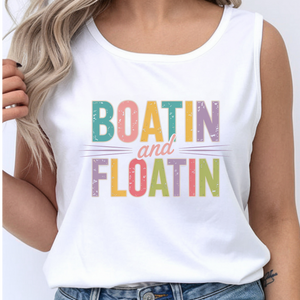 Boatin' and Floatin' Tank Top TheCraftNook