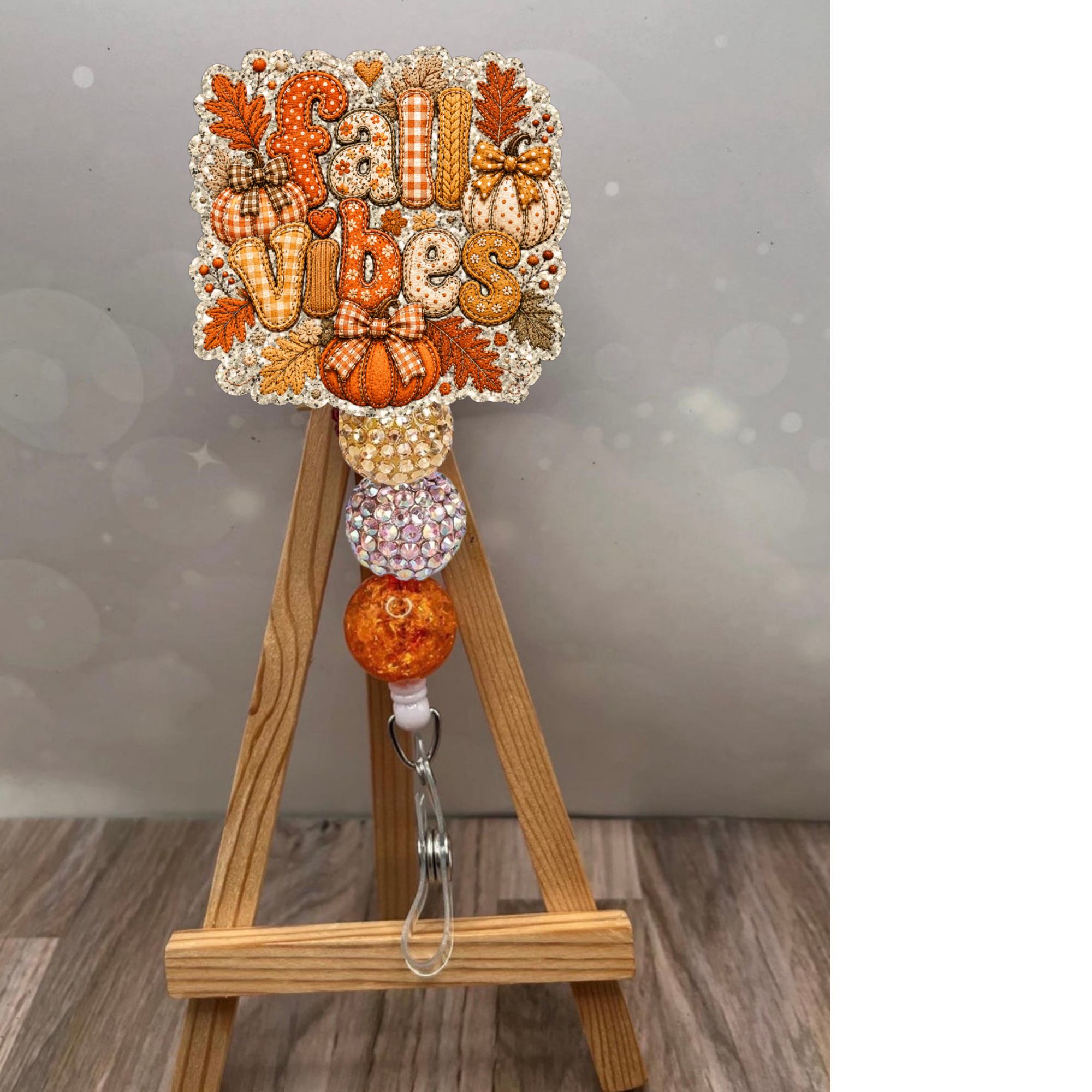 Fall Vibes Patchwork Badge Pull