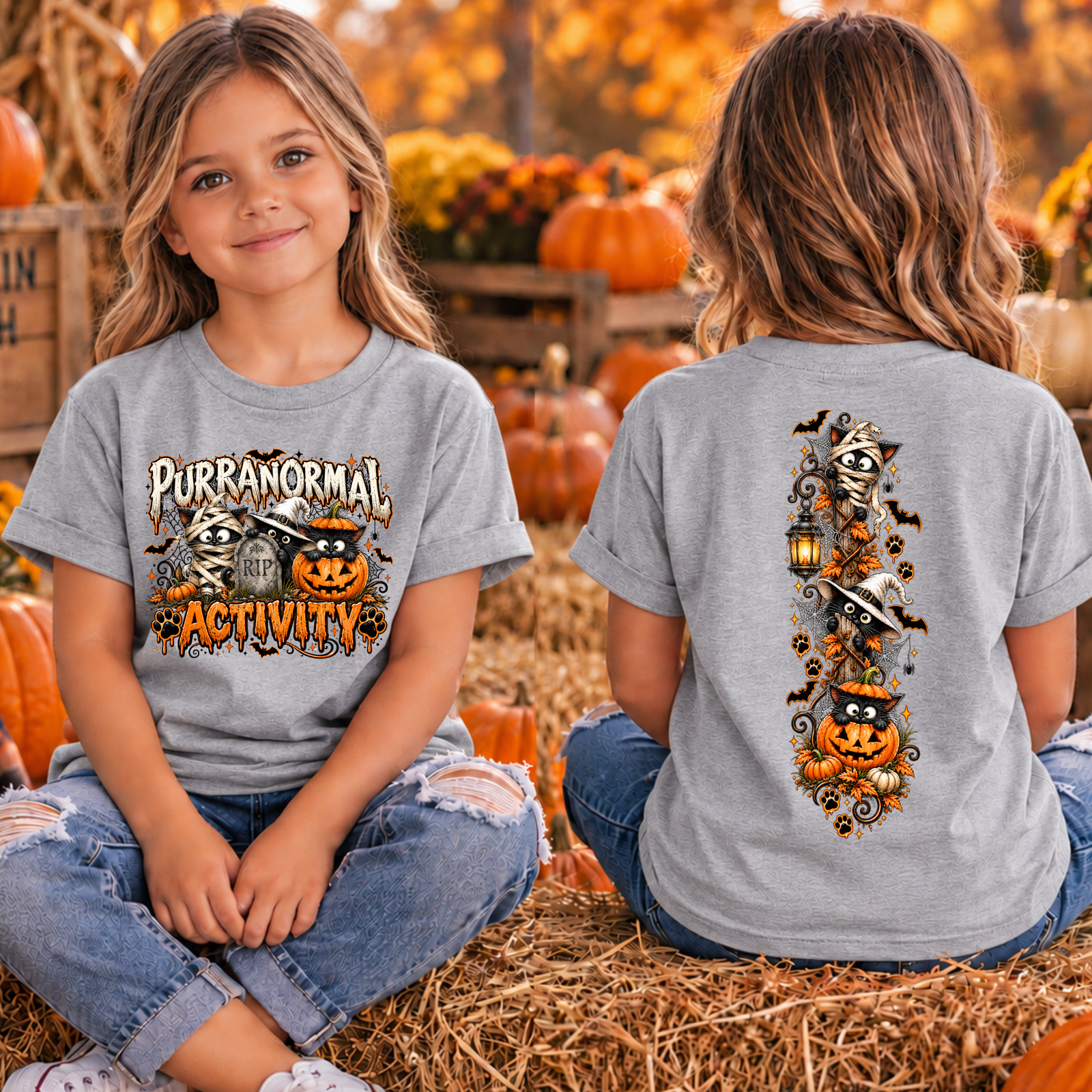 Kids Purranormal Activity Front and back Graphics TheCraftNook