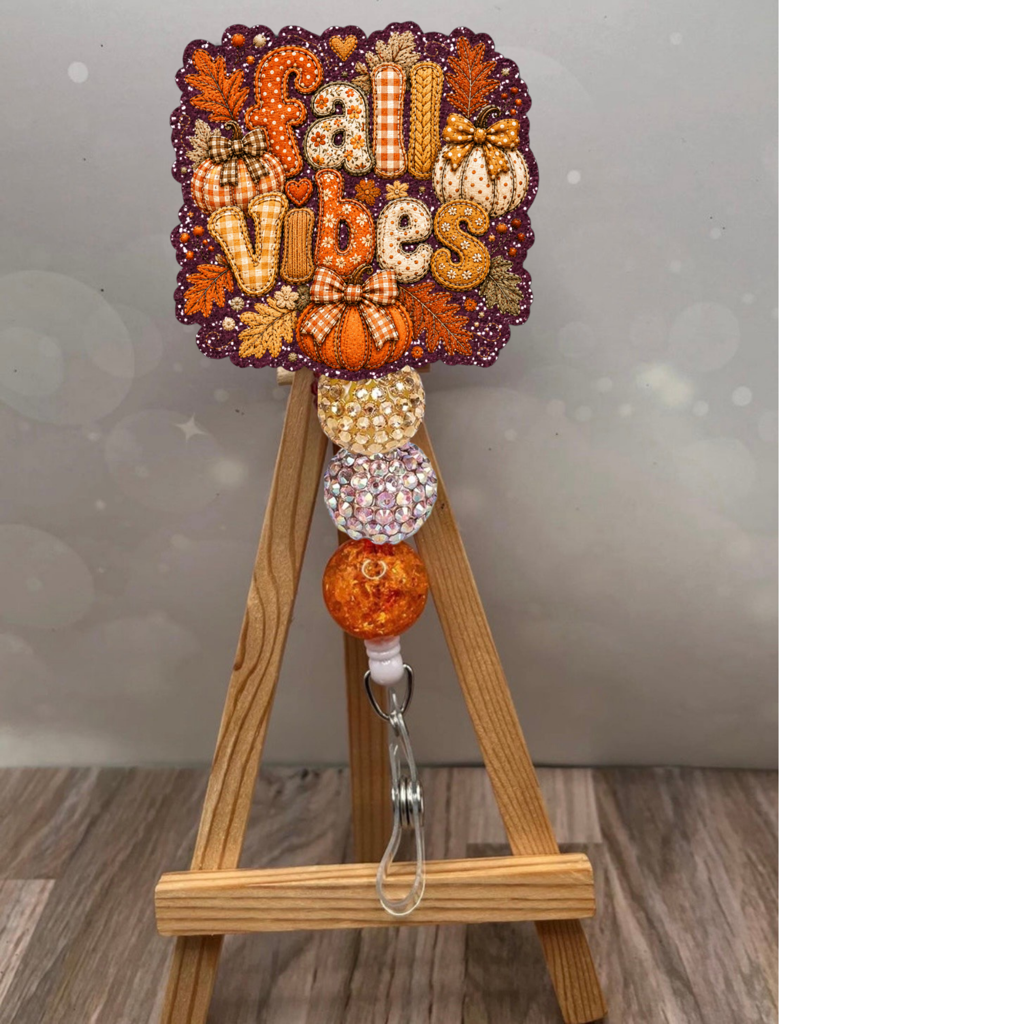 Fall Vibes Patchwork Badge Pull