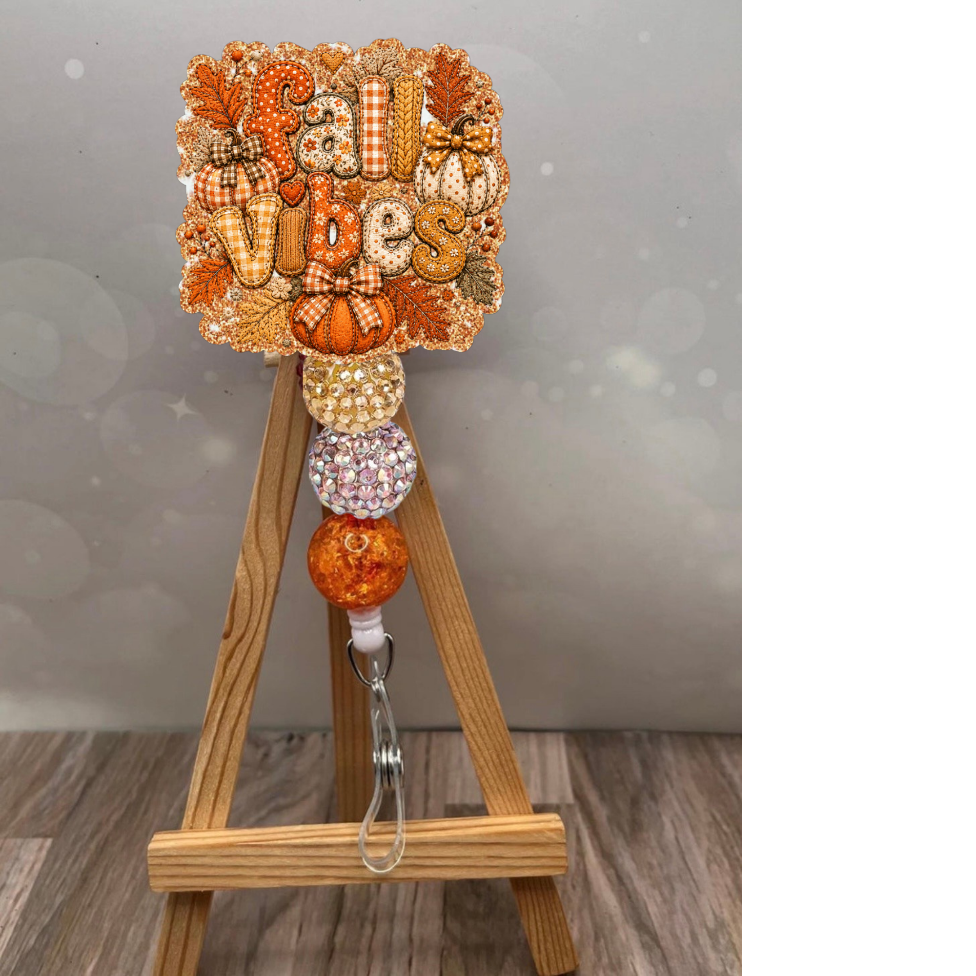 Fall Vibes Patchwork Badge Pull