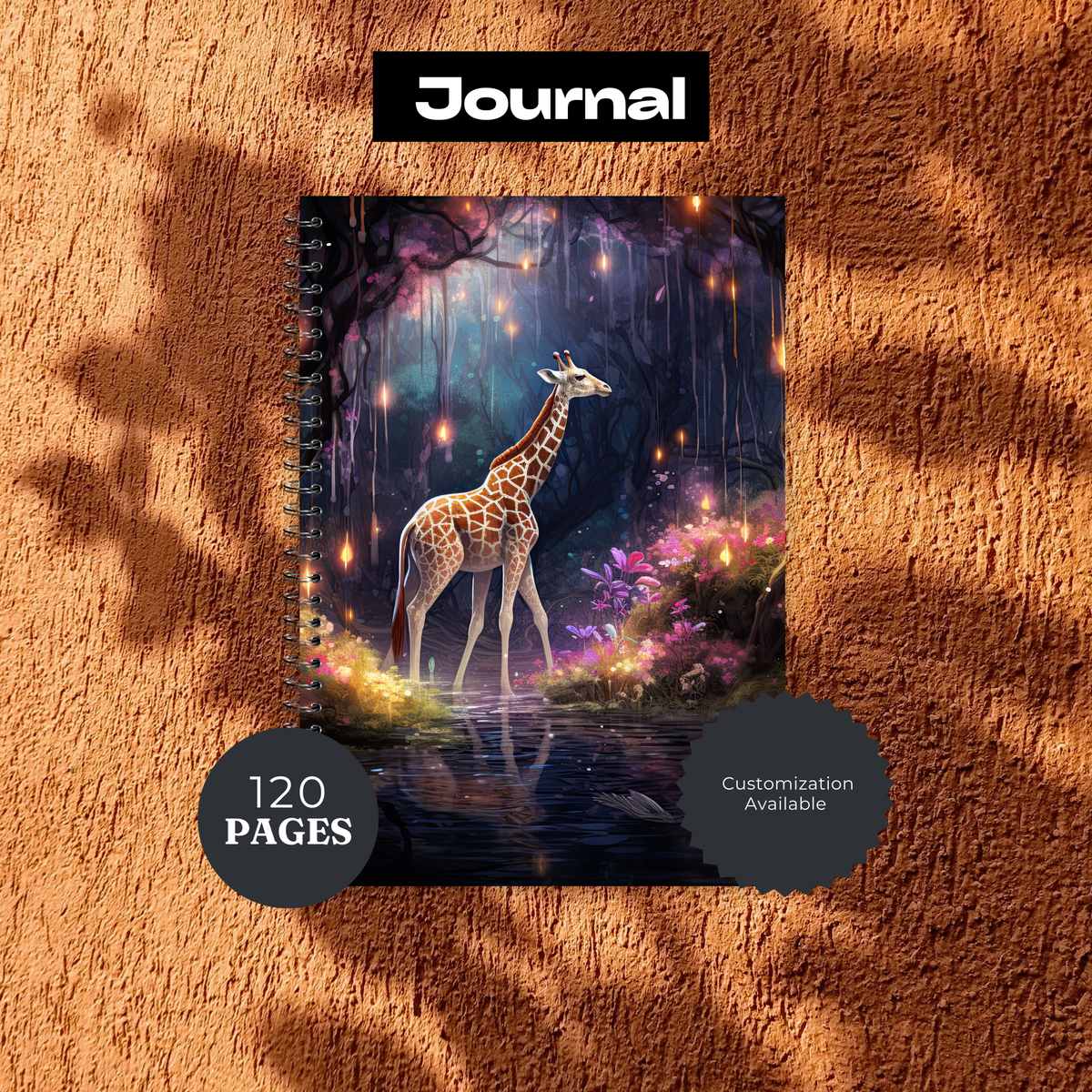Tall & Kind Giraffe Writing Journal TheCraftNook