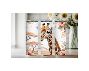 20-ounce Gentle Giraffe Whimsy Stainless Steel Tumbler. Multiple Images Available. TheCraftNook