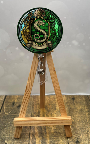 Snake House Pride badge pulls. Multiple Images available. Add beads or shimmer glitter options. TheCraftNook