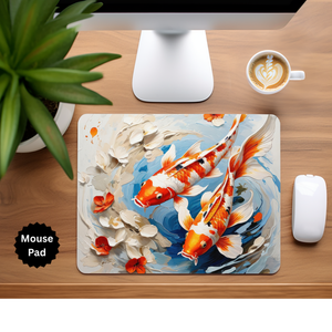 Koi Fish Mouse Pad TheCraftNook