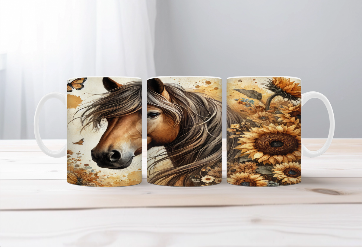 Horse Image Coffee Mugs Grace in Motion TheCraftNook