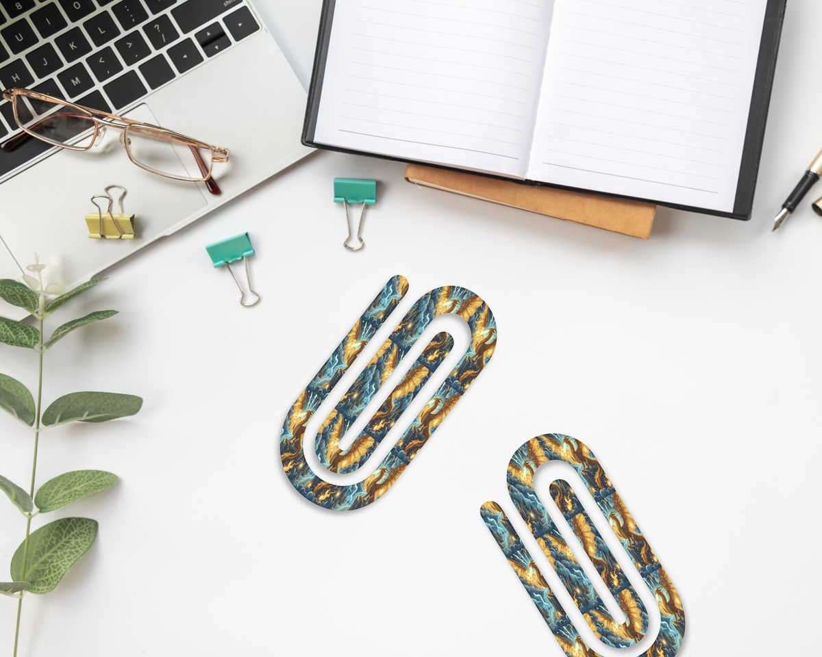 Majestic Dragon Scales Jumbo Paper Clips TheCraftNook