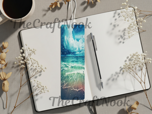 Aluminum Metal Bookmarks, Beach Images TheCraftNook