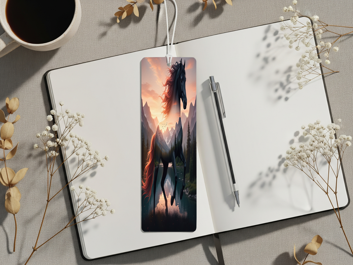 Aluminum Metal Bookmarks, Horse Images TheCraftNook