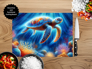 Sea Turtle Cutting Board TheCraftNook
