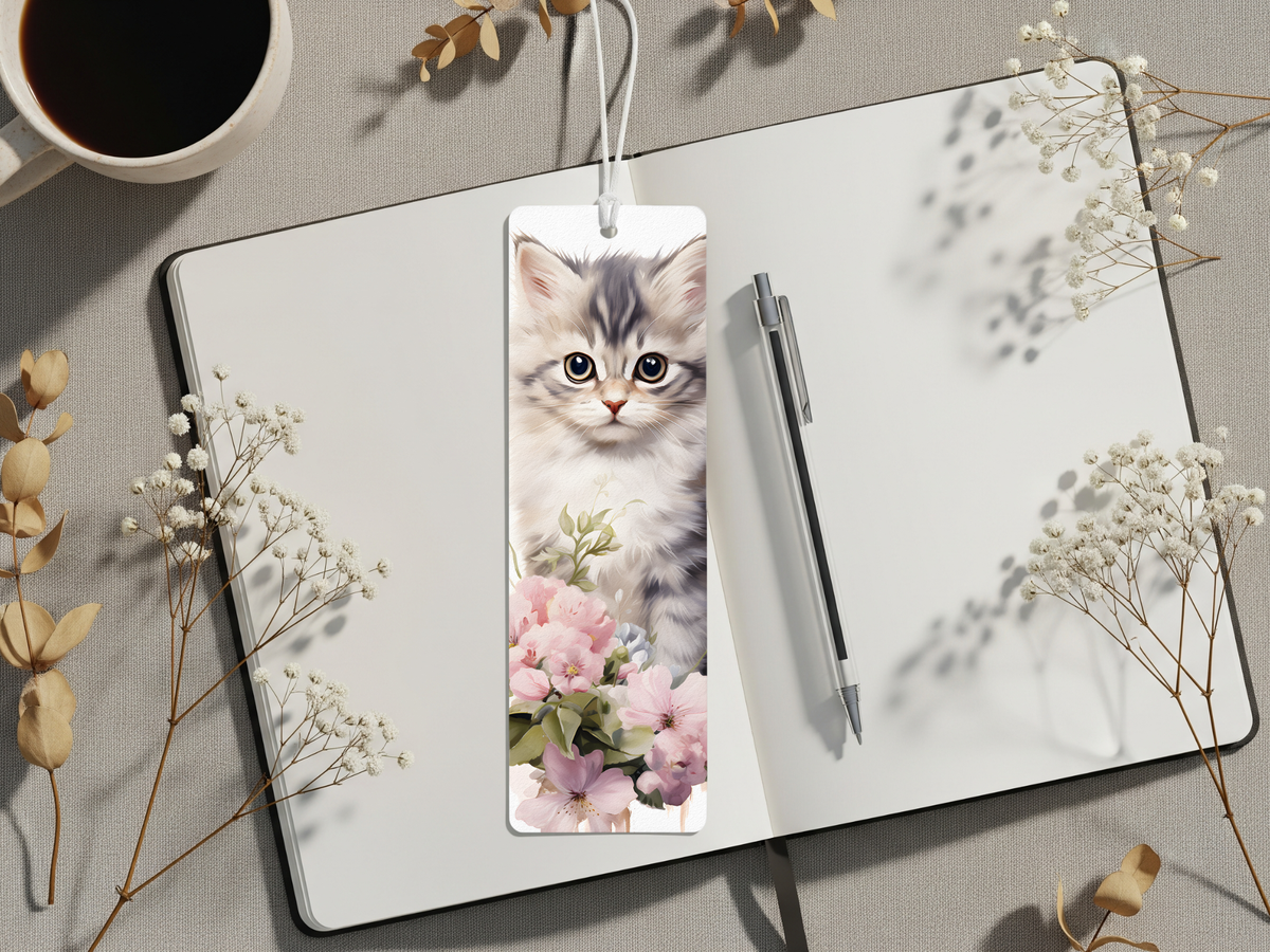 Aluminum Metal Bookmarks, Cat Images. A purr‑fect pause in your story TheCraftNook
