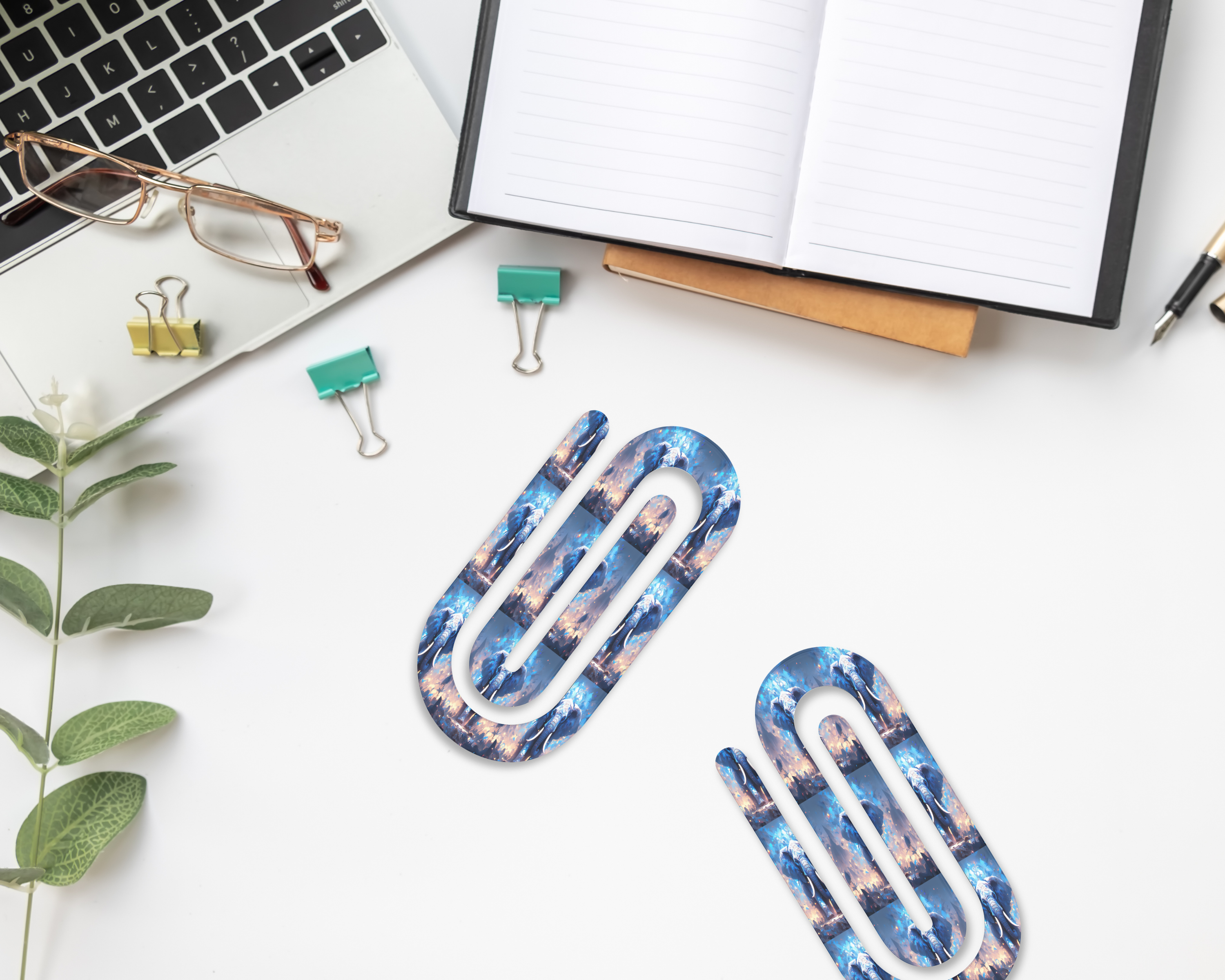 Wise & Wonderful Elephant Jumbo Clips