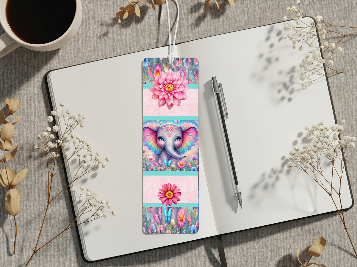 Aluminum Metal Bookmarks, Elephant Images TheCraftNook