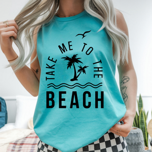 To the Beach Tank Top TheCraftNook
