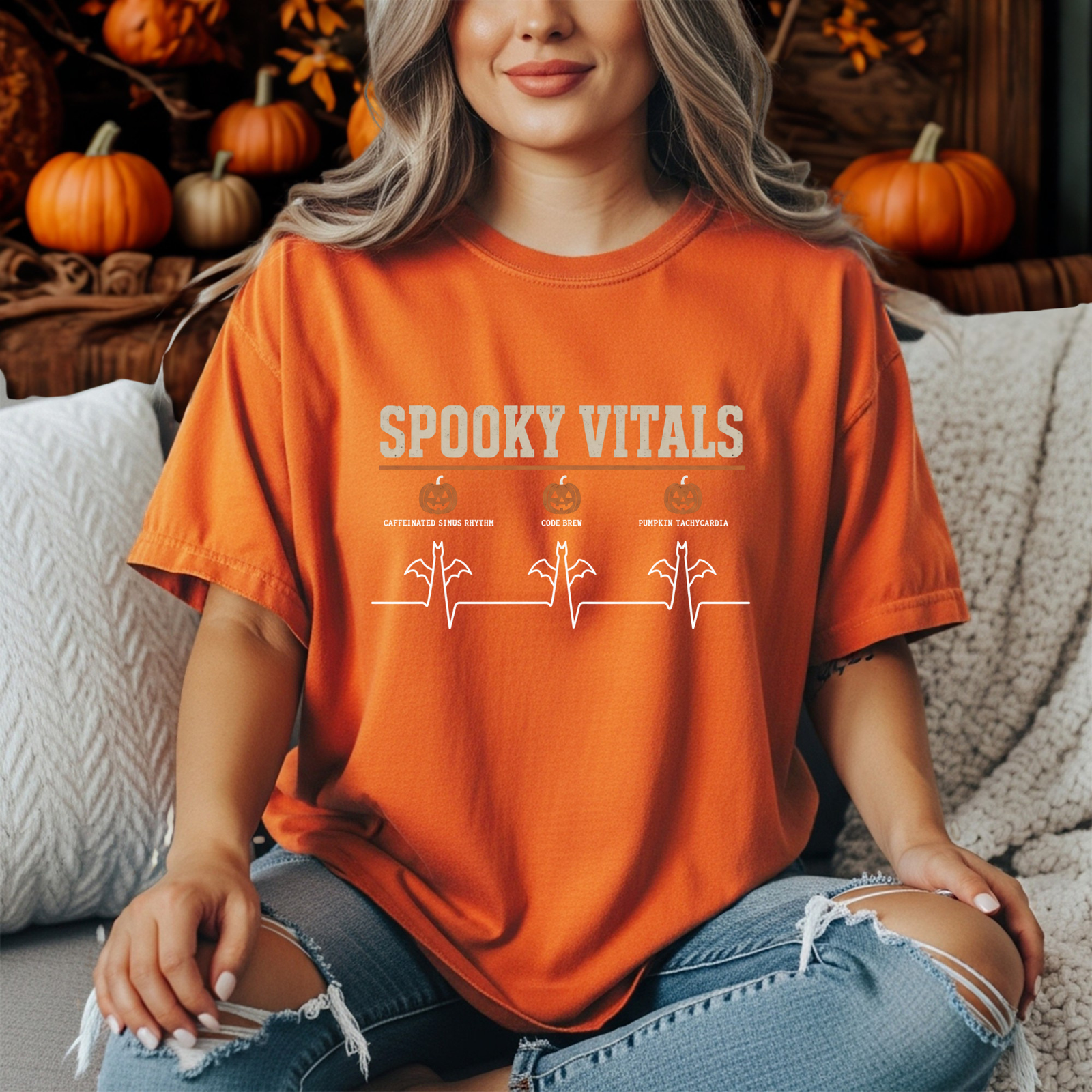 Spooky Vitals T-Shirt TheCraftNook