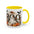 Cute Boo Coffee Mug — Cute Ghost, Pumpkins & Autumn Floral Accent Mug (11oz)