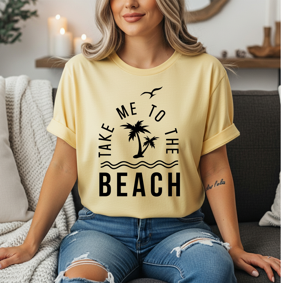 To the Beach Graphic Tee TheCraftNook