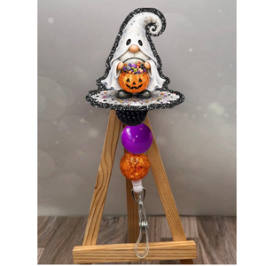 Ghost Gnome Badge Pull TheCraftNook