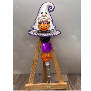 Ghost Gnome Badge Pull TheCraftNook