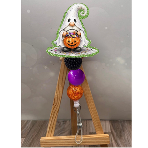 Ghost Gnome Badge Pull TheCraftNook