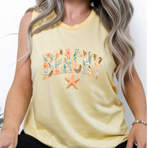Beachy – Garment-Dyed Comfort Colors Tank