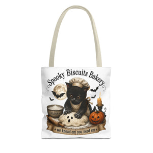 Spooky Biscuits Halloween Tote Bag | All-Over Print Printify