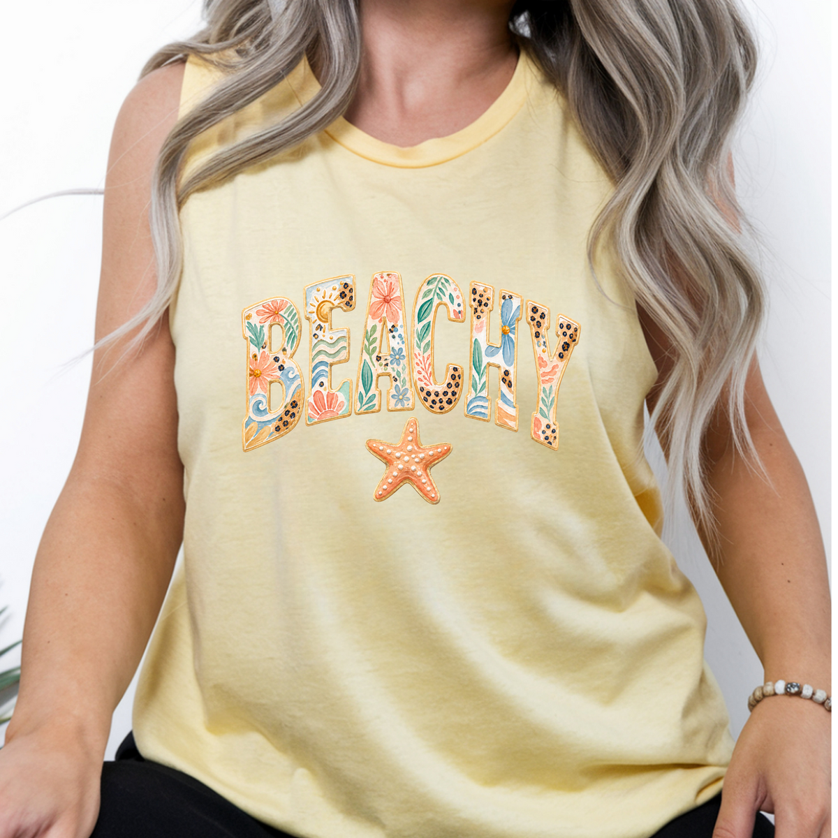 Beachy – Garment-Dyed Comfort Colors Tank TheCraftNook