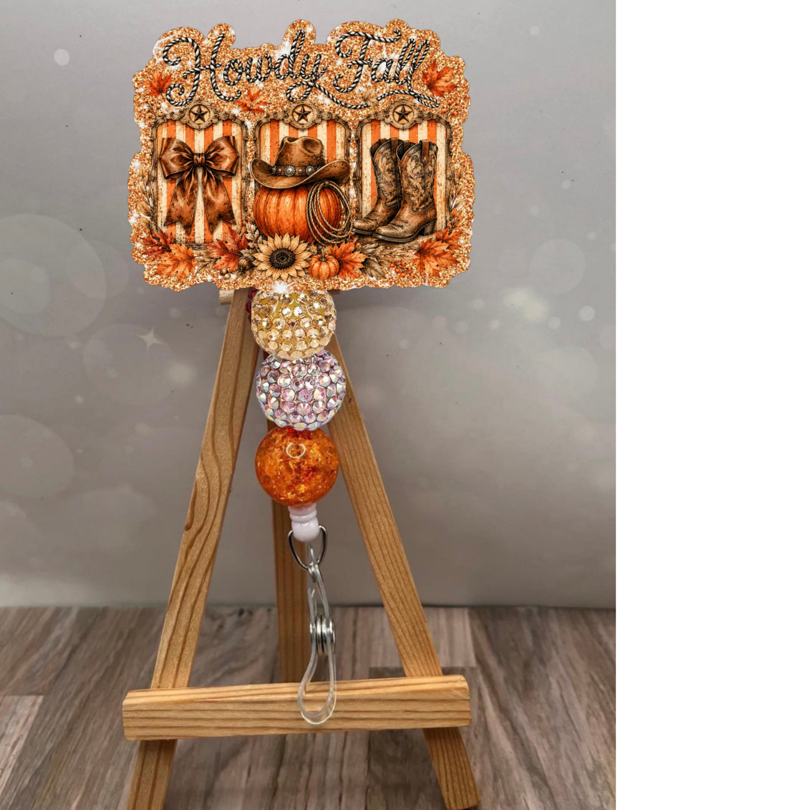 Howdy Fall Badge Pull TheCraftNook