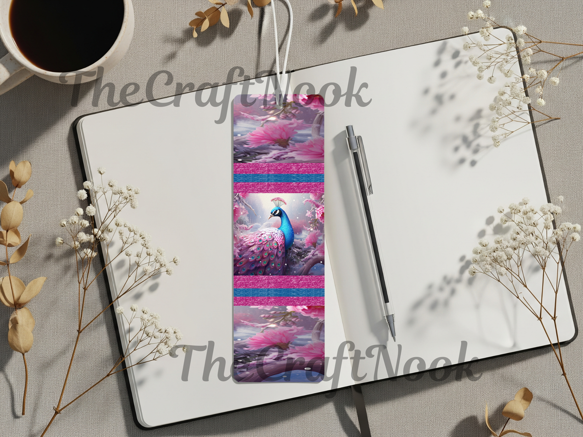 Aluminum Metal Bookmarks, Peacock Images, A little luxury for every chapter TheCraftNook