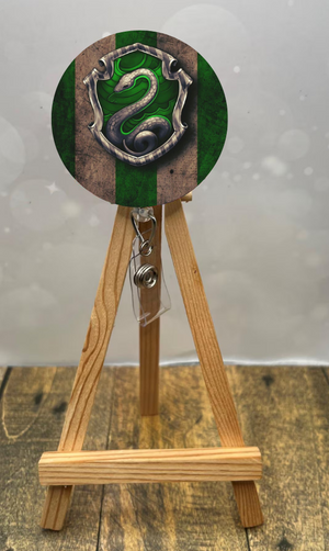 Snake House Pride badge pulls. Multiple Images available. Add beads or shimmer glitter options. TheCraftNook