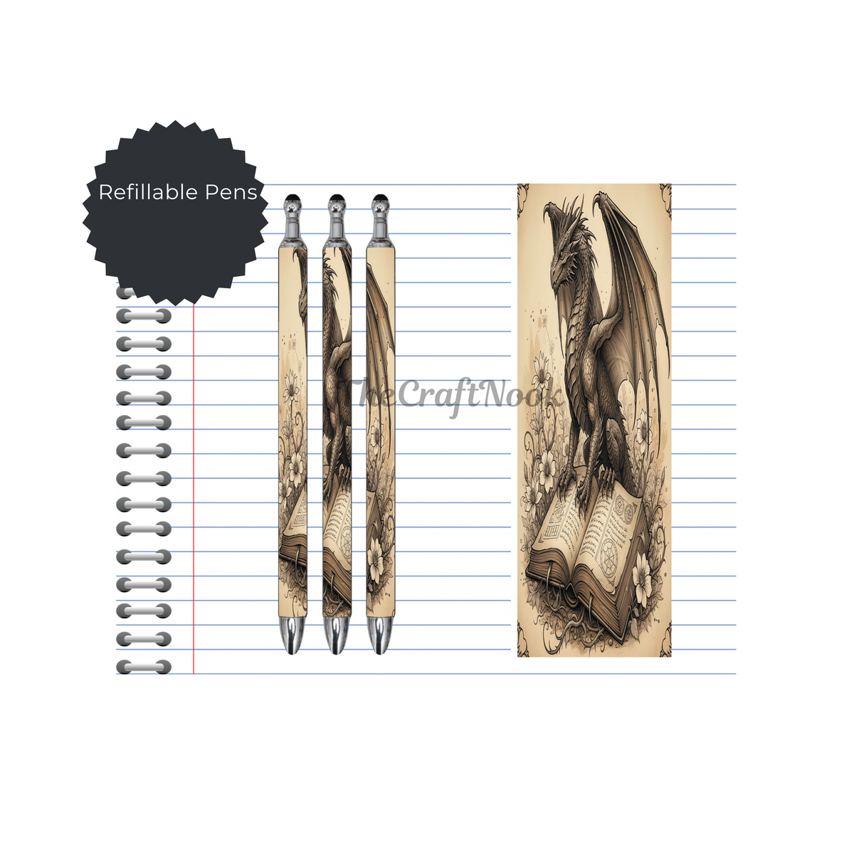 Refillable Pens, Once Upon a Pen – Book Lover Writing Pen. Multiple options and Images available TheCraftNook