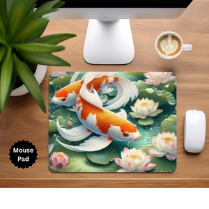 Koi Fish Mouse Pad TheCraftNook