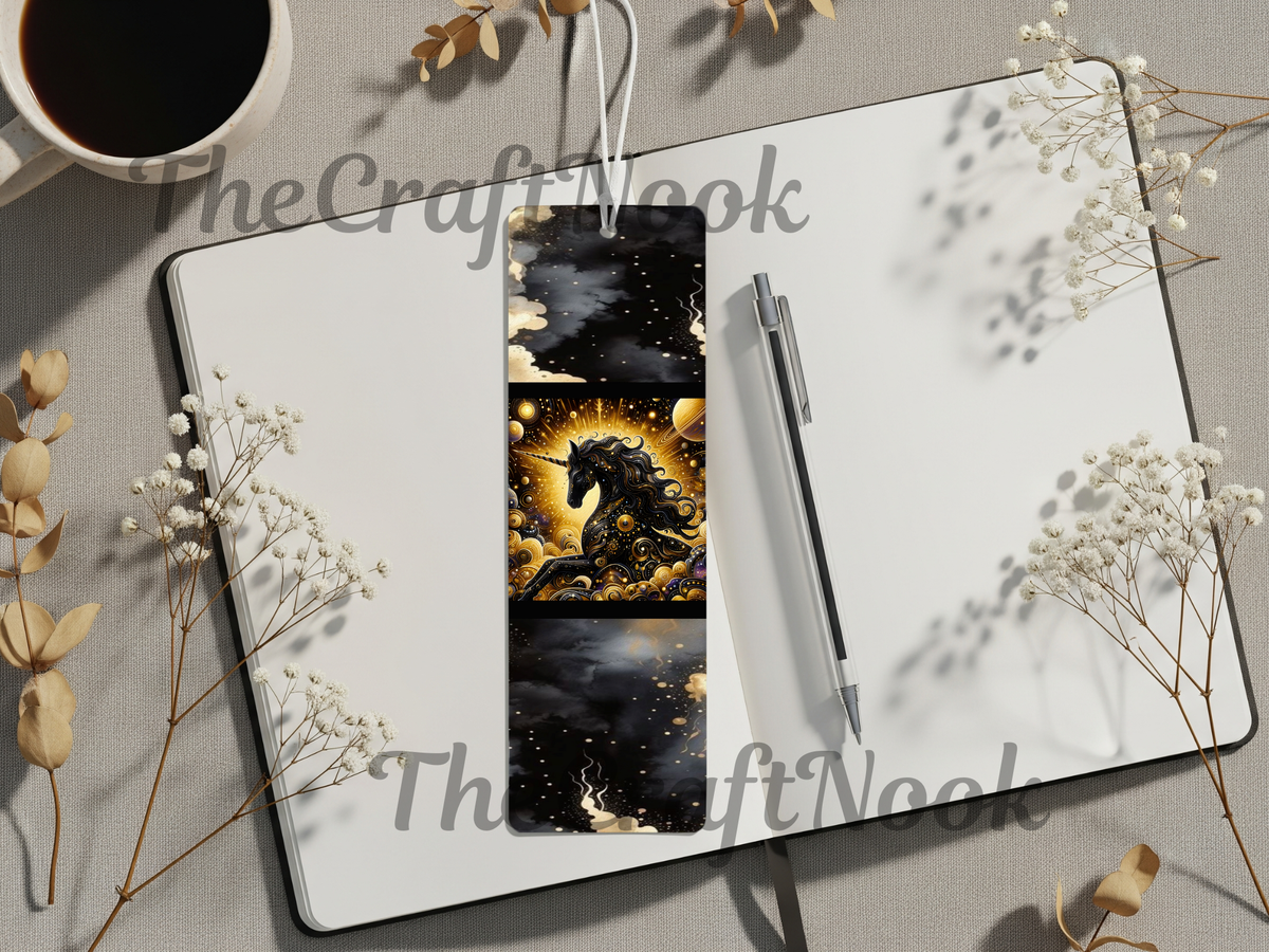 Aluminum Metal Bookmarks, Unicorn Images TheCraftNook