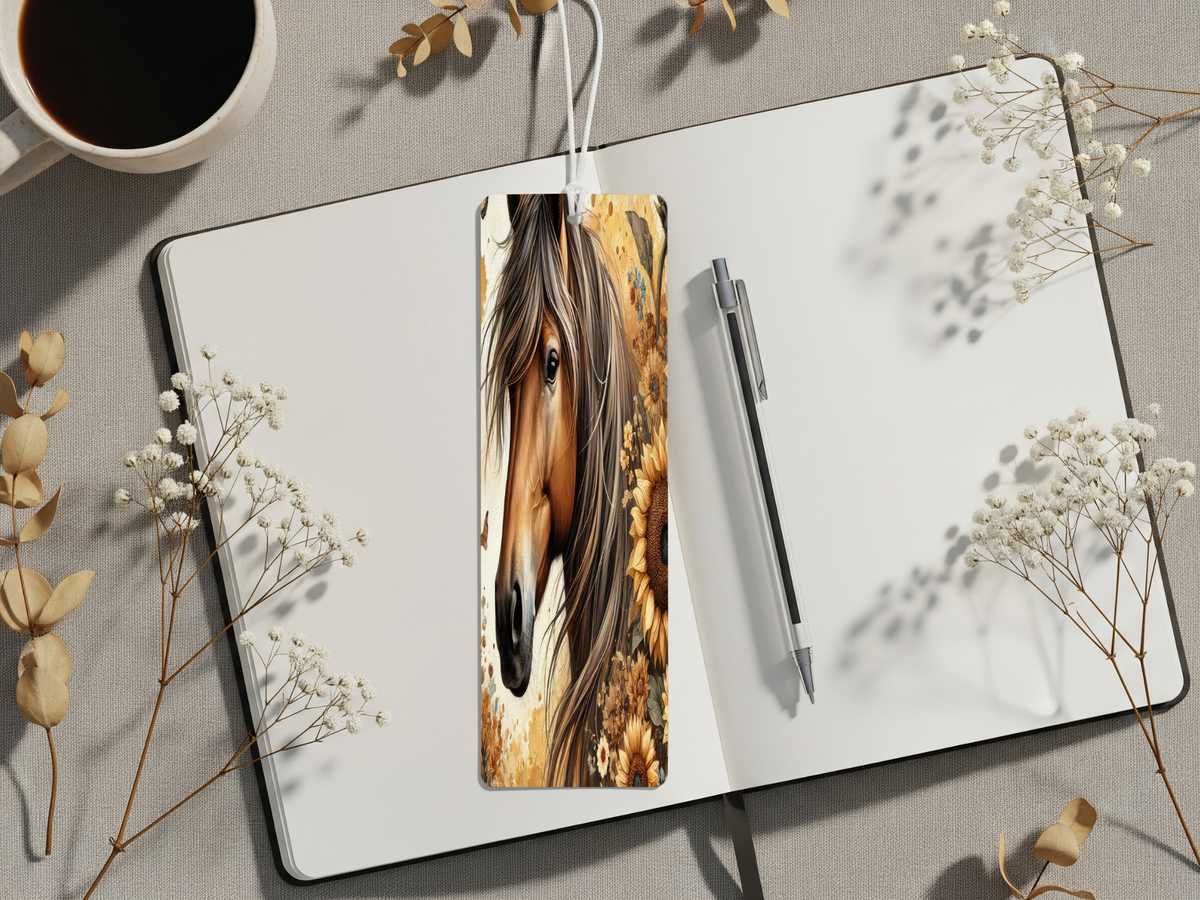 Aluminum Metal Bookmarks, Horse Images TheCraftNook