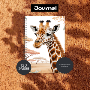 Tall & Kind Giraffe Writing Journal TheCraftNook
