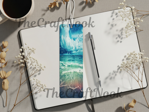 Aluminum Metal Bookmarks, Beach Images TheCraftNook