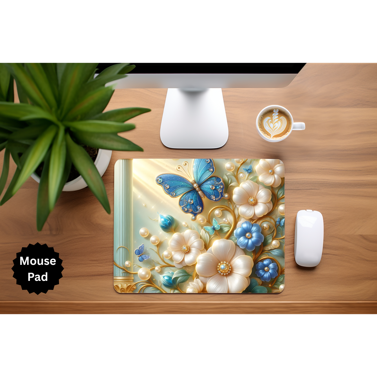 Butterfly mouse pad TheCraftNook