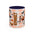 Spooky Season Accent Coffee Mug — Cute Halloween Ghost with Pumpkins (11/15oz)