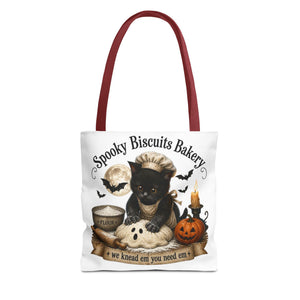 Spooky Biscuits Halloween Tote Bag | All-Over Print Printify