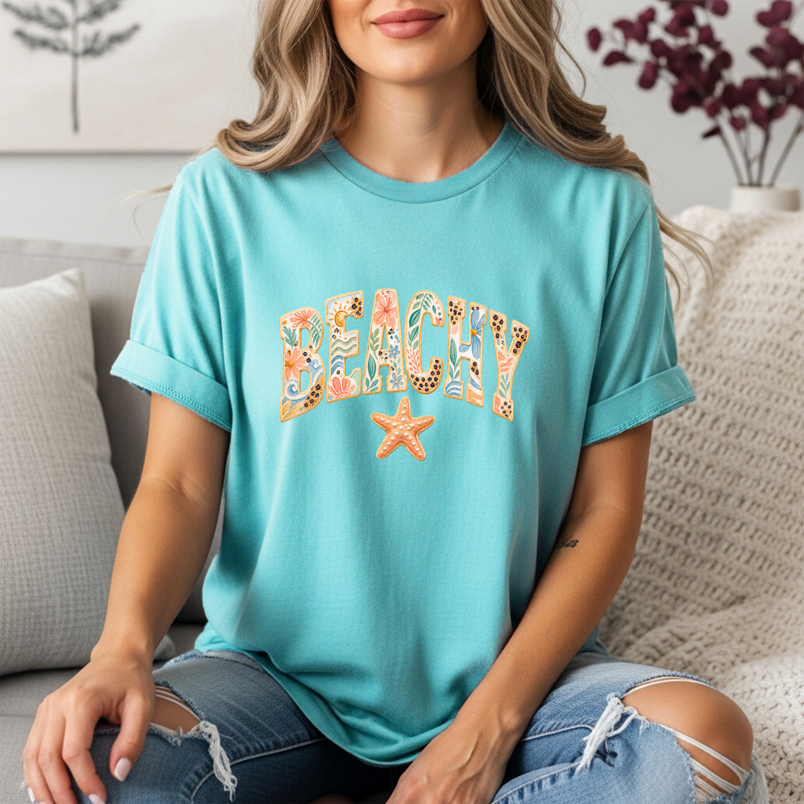 Beachy Tee – Soft Unisex Graphic Tee TheCraftNook