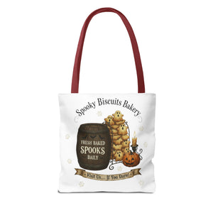 Spooky Biscuits Halloween Tote Bag | All-Over Print Printify