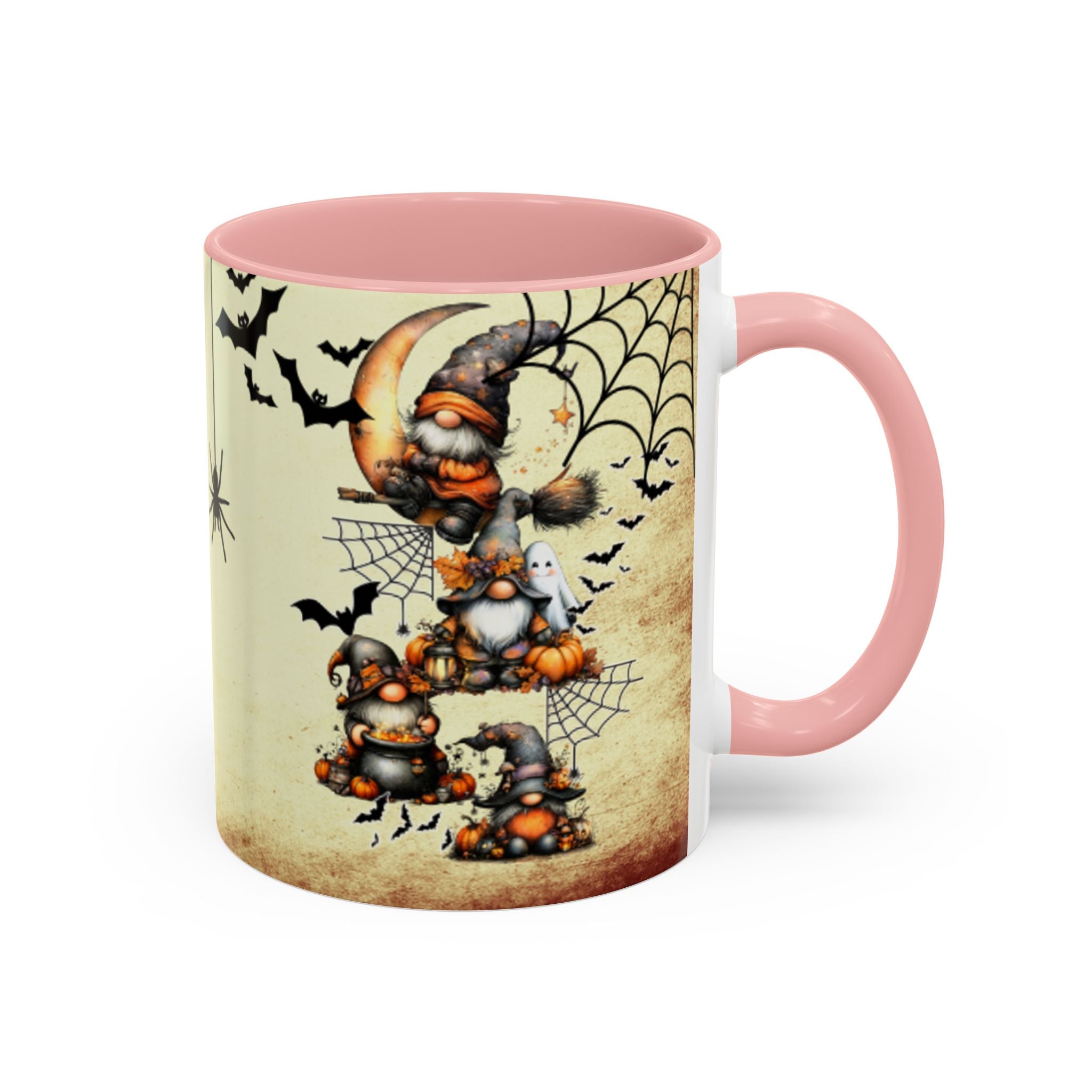 Hangin' with My Gnomie Coffee Mug — Spooky Pumpkin Moon Design (11/15oz)