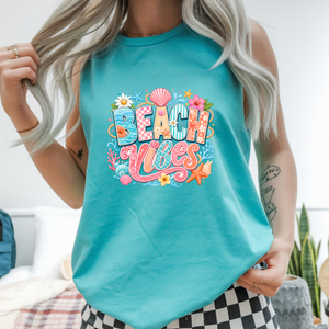Beach Vibes Tank Top TheCraftNook