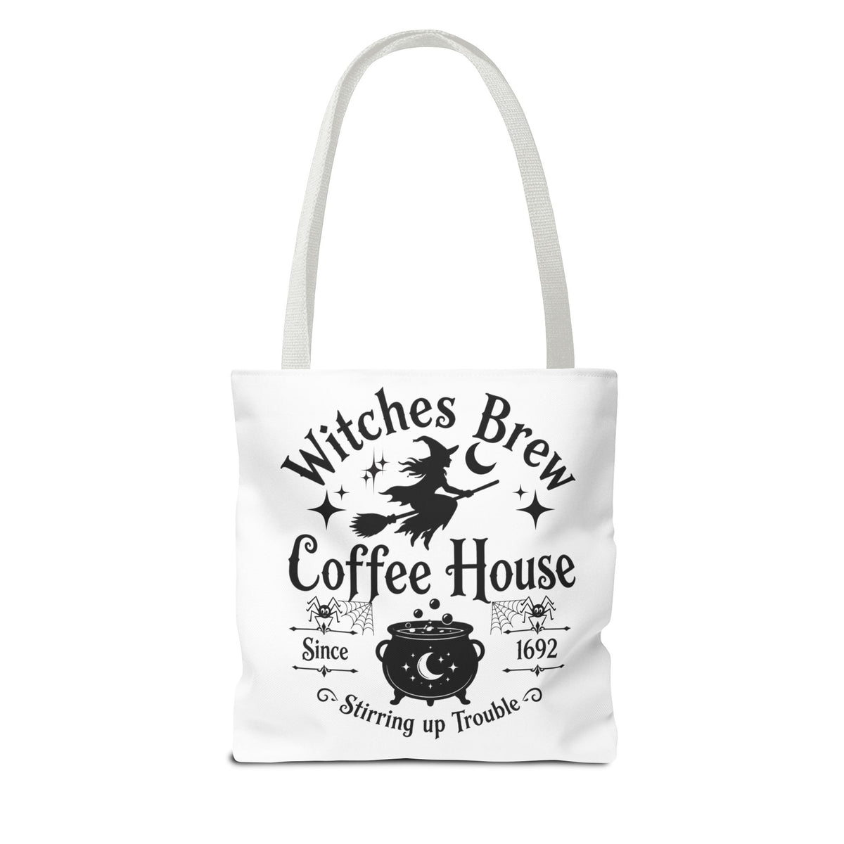 Witches Brew Coffee House Halloween Tote Bag | All-Over Print Printify